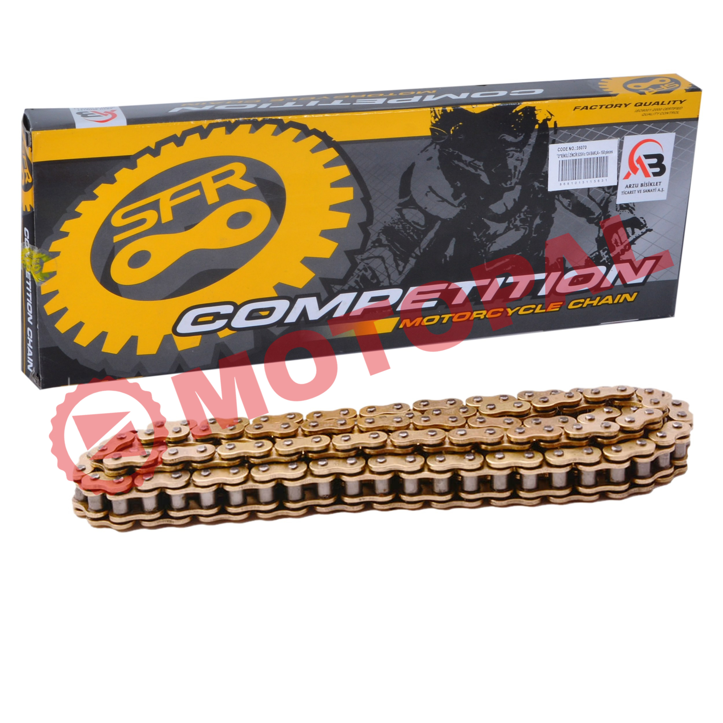 O RİNGLİ ZİNCİR [GOLD] [525H x 124L] SFR