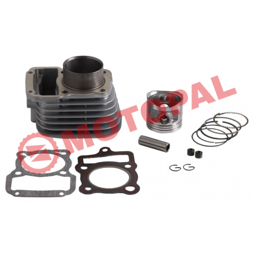 SİLİNDİR KOMPLE [NY PİSTON] 15 PERNO [56,5 mm] [YÜK:69 mm] 125cc CG