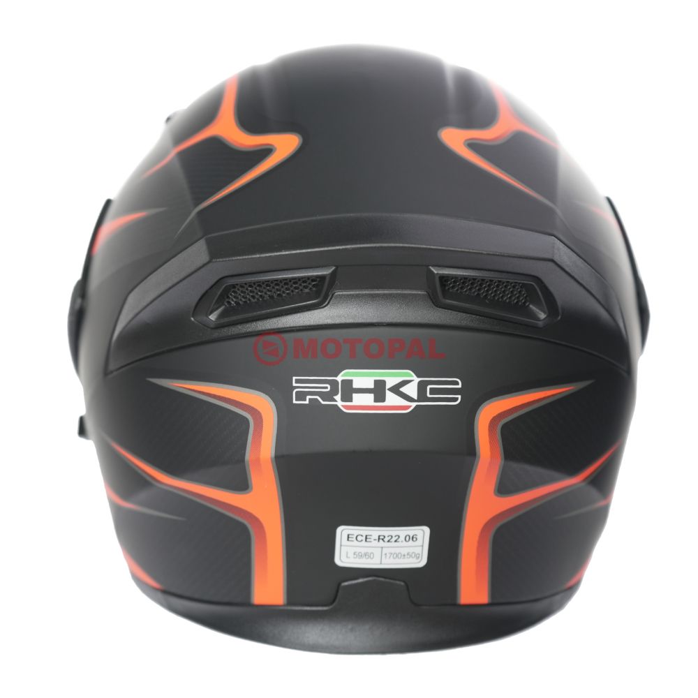 KC-ÇENE AÇILIR VİZÖRLÜ KASK [KC902] SİYAH - KIRMIZI [M] E BELGELİ